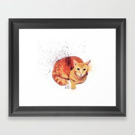 Ginger Cat Framed Art Print