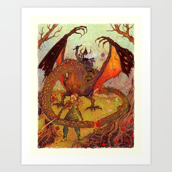 Dragon Slayer Art Print