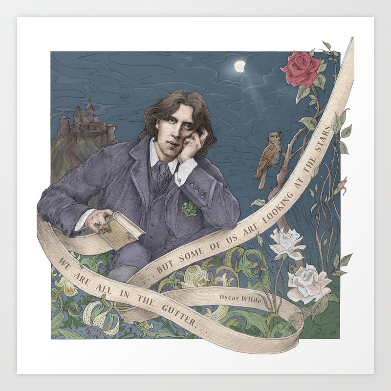 OSCAR WILDE Art Print by asyamitskevich | Society6