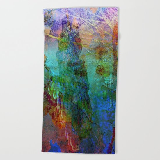 Abstract Texture 05 Beach Towel
