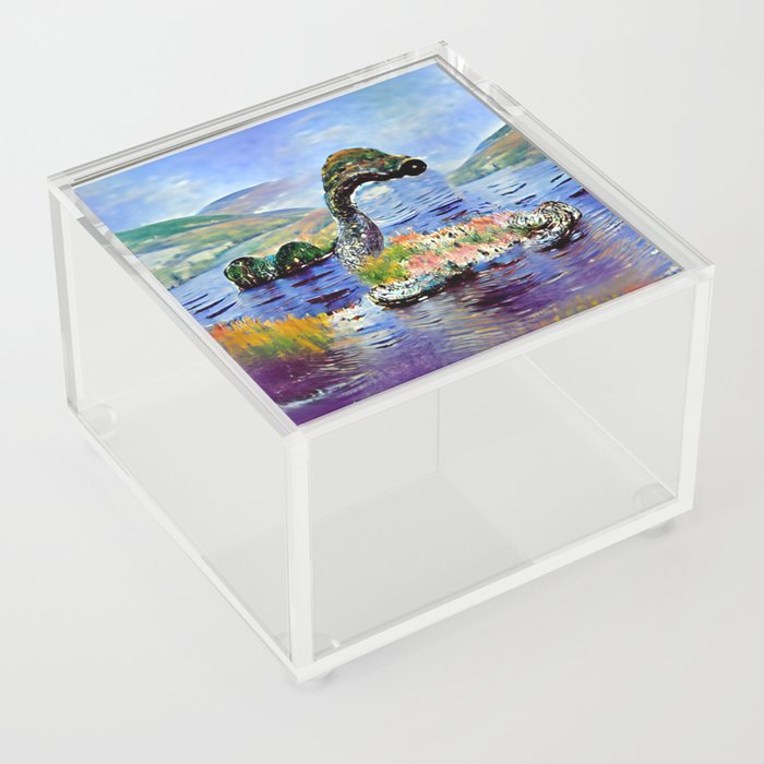 Impressionist Loch Ness Monster Acrylic Box