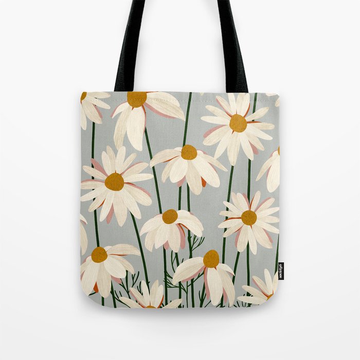 Chamomille pattern Tote Bag