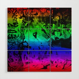 BMX Rainbow Wood Wall Art