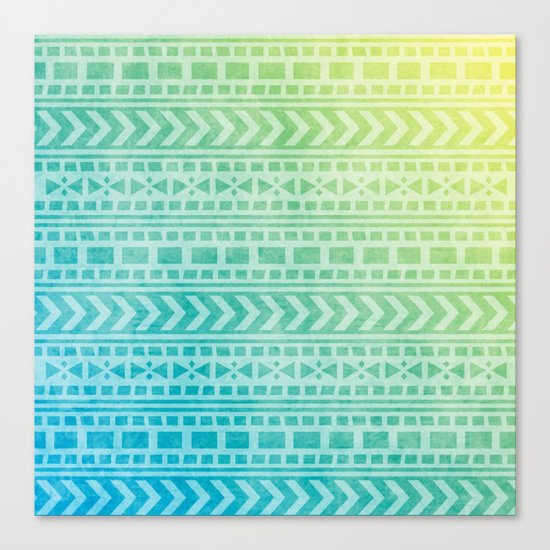 Aztec Pattern 07 Canvas Print