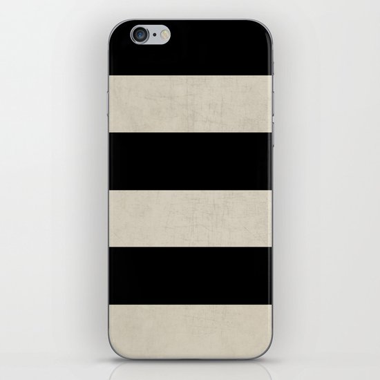 vintage black stripes iPhone & iPod Skin