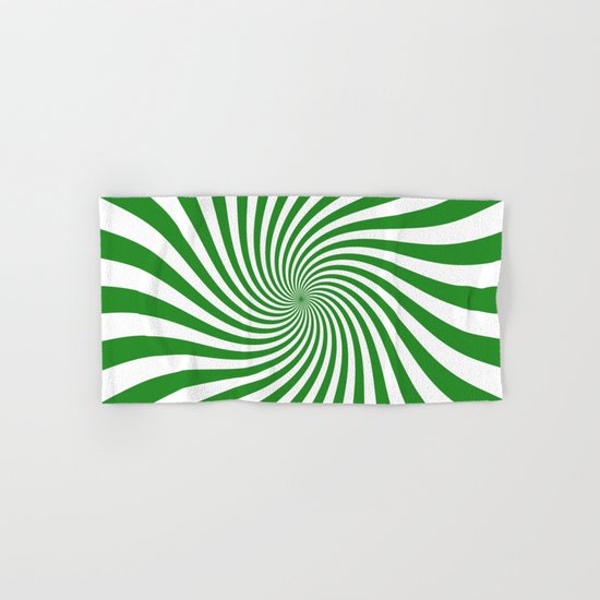 Swirl (Forest Green/White) Hand & Bath Towel