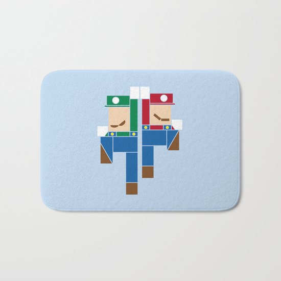Super Bro High Five Bath Mat