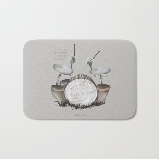 Mushroom drums Bath Mat
