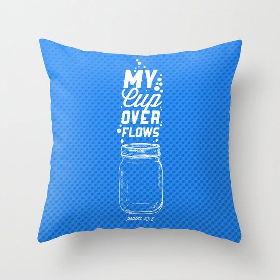 Psalm 23:5 Throw Pillow