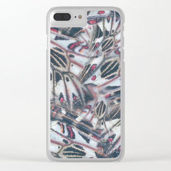 Butterflies Print Clear iPhone Case