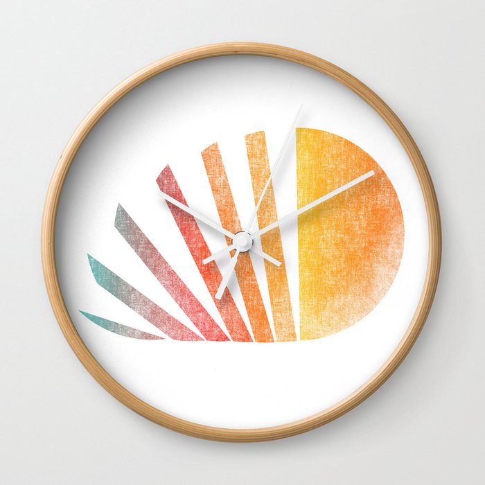 Raising sun (rainbow-ed) Wall Clock