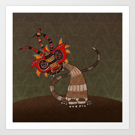 Masquerade in Africa Art Print