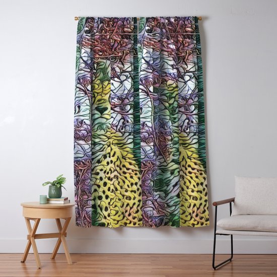 Abstract Cheetah Blackout Curtain By Jamcolorsspecial Society6