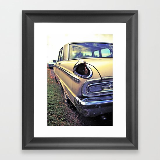 Meteor taillight Framed Art Print