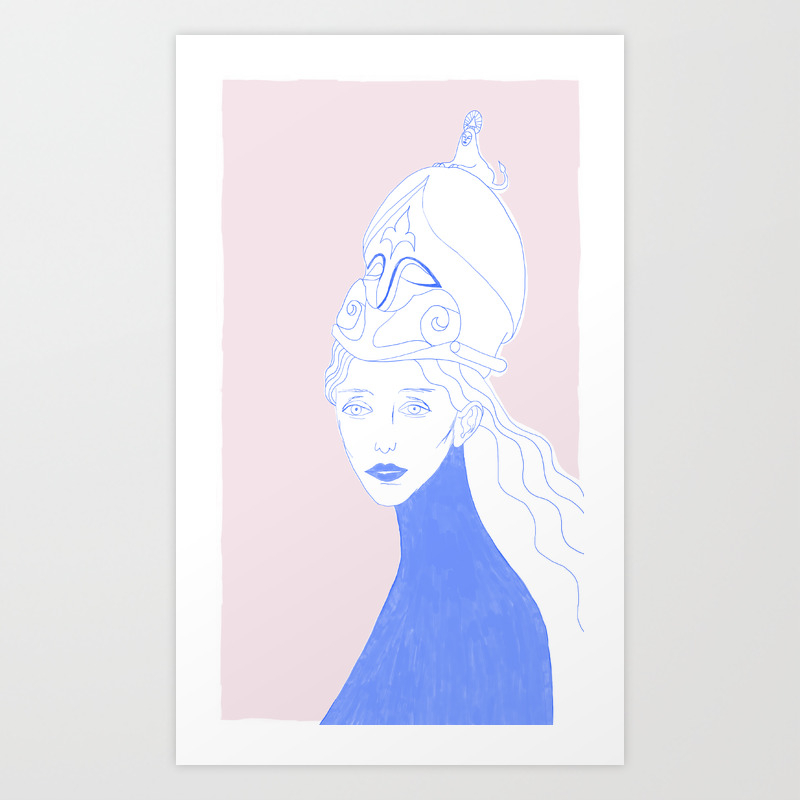 Pallas Athena Art Print By Vanniapalacio Society6