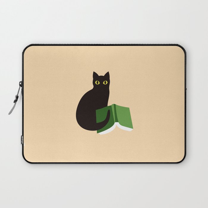 Cat Book (Green)  Laptop Sleeve