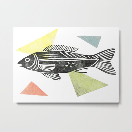 fish stamp III Metal Print
