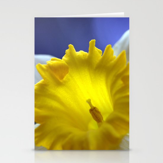 Daffodil in blue 9854 Stationery Cards