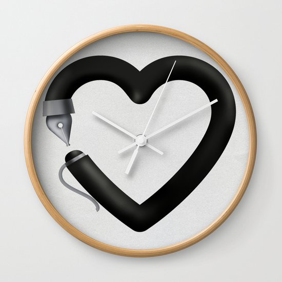 Love to write Wall Clock