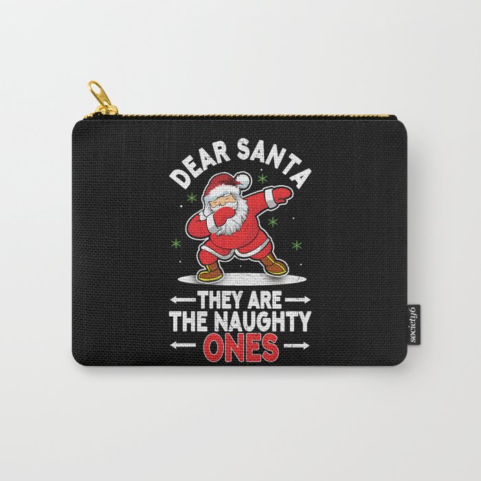 Dab Santa Naughty Ones December Winter Christmas Carry-All Pouch