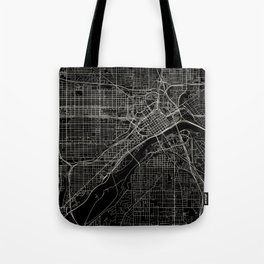 Saint Paul, USA - City Map - Monochrome Tote Bag