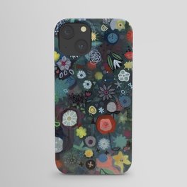carré fleuri imaginaire 1 iPhone Case