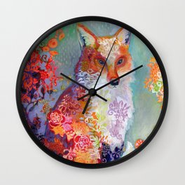 Festive Fox Wall Clock