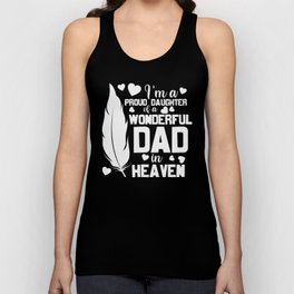 Daughter Of A Dad In Heaven Unisex Tank Top