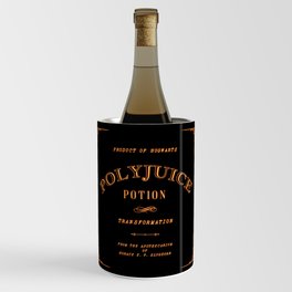 POLYJUICE POTION - HP-INSPIRED MERCH DESIGN GOLD ON BLACK Wine Chiller