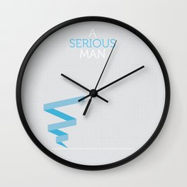 A Serious Man Wall Clock | Pattern, Pop Art, Graphicdesign, Movies & TV, Coen, Digital, Illustration, Vector, Typography 