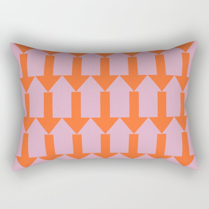 Abstract Arrow Pattern Rectangular Pillow