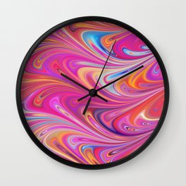 Painting Waves Pattern Design Wall Clock