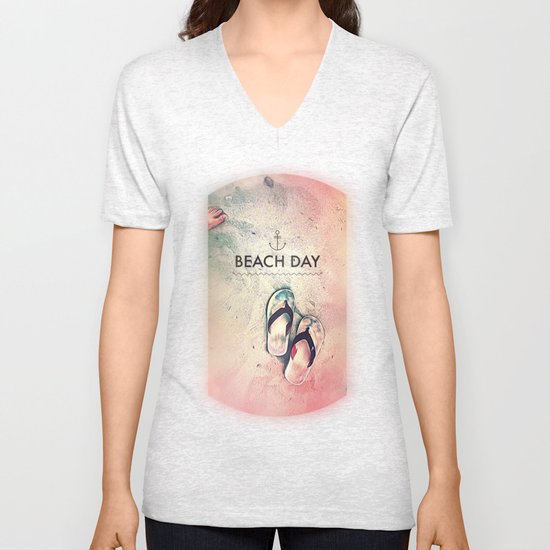 Beach Day Unisex V-Neck
