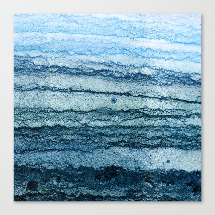 wave - blue Canvas Print