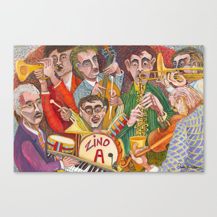 All That Jazz  - New Orleans Jazz Band Canvas Print
