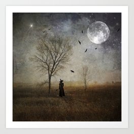 The Season of the Witch - halloween art witchy october samhain Art Print