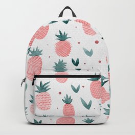 Watercolor pineapples - pastel pink Backpack