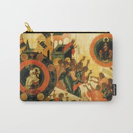 Wisdom Hath Builded Her House Carry-All Pouch | Medieval, Proverbs, Pathos, Holyspirit, Painting, 16Thcentury, Iconography, Holyghost, Holytrinity, Prophet 