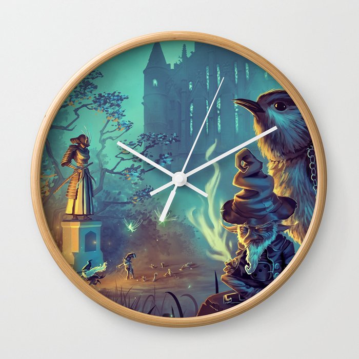 Fantasy World Wall Clock By Asur