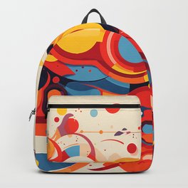 Botanical Tapestry Abstract Art Backpack