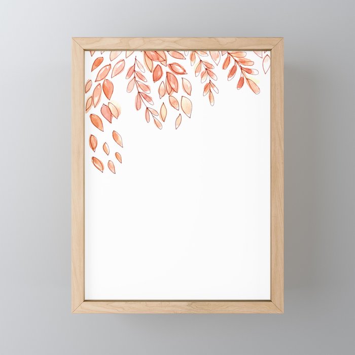 Leaves and Vines Framed Mini Art Print