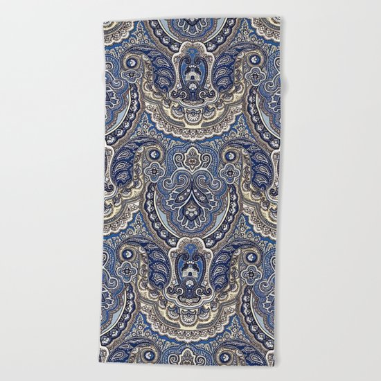 Boho paisley pattern Beach Towel