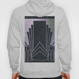 Art Deco glamour - charcoal and silver Hoody