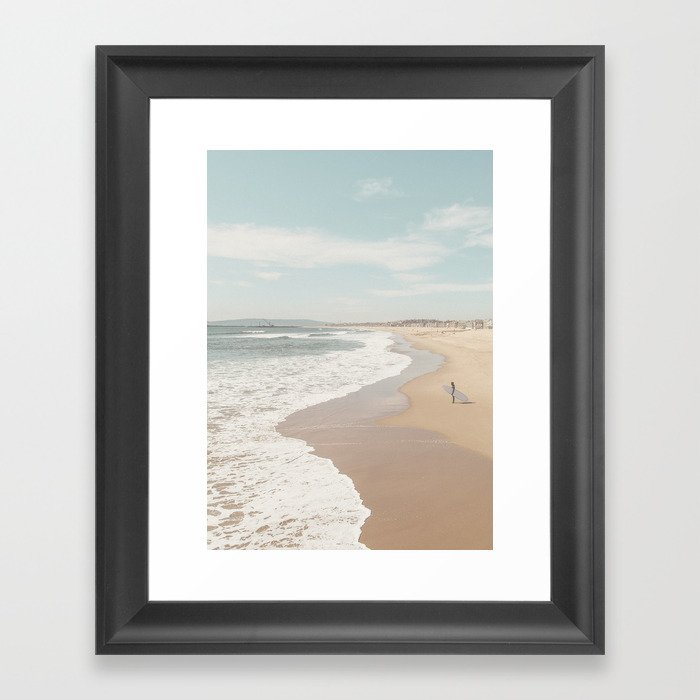 California Beach Framed Art Print