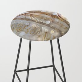 Forest Silver Gold Silk Collection Bar Stool