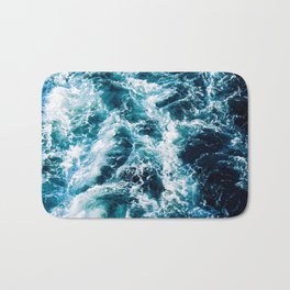 Stormy Ocean Waters Bath Mat