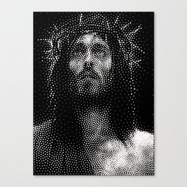 Jesus Dots Canvas Print