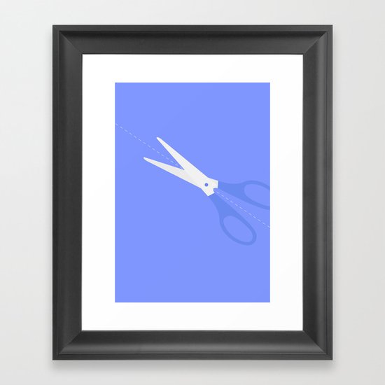 #40 Scissors Framed Art Print