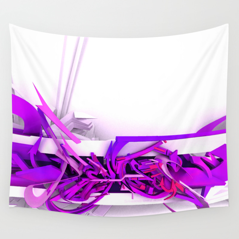3d Graffiti Street Art 2015 Wall Tapestry By Graffititechnica
