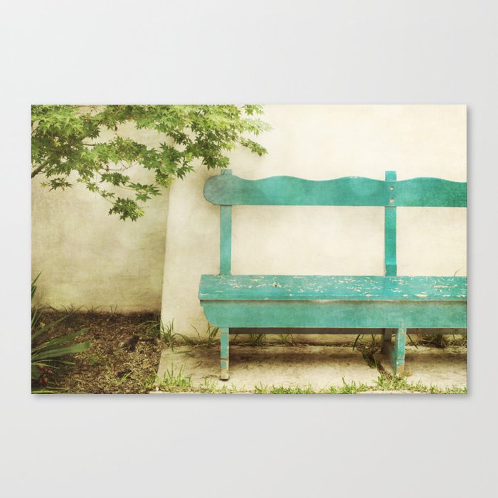 The Green Bench Canvas Print